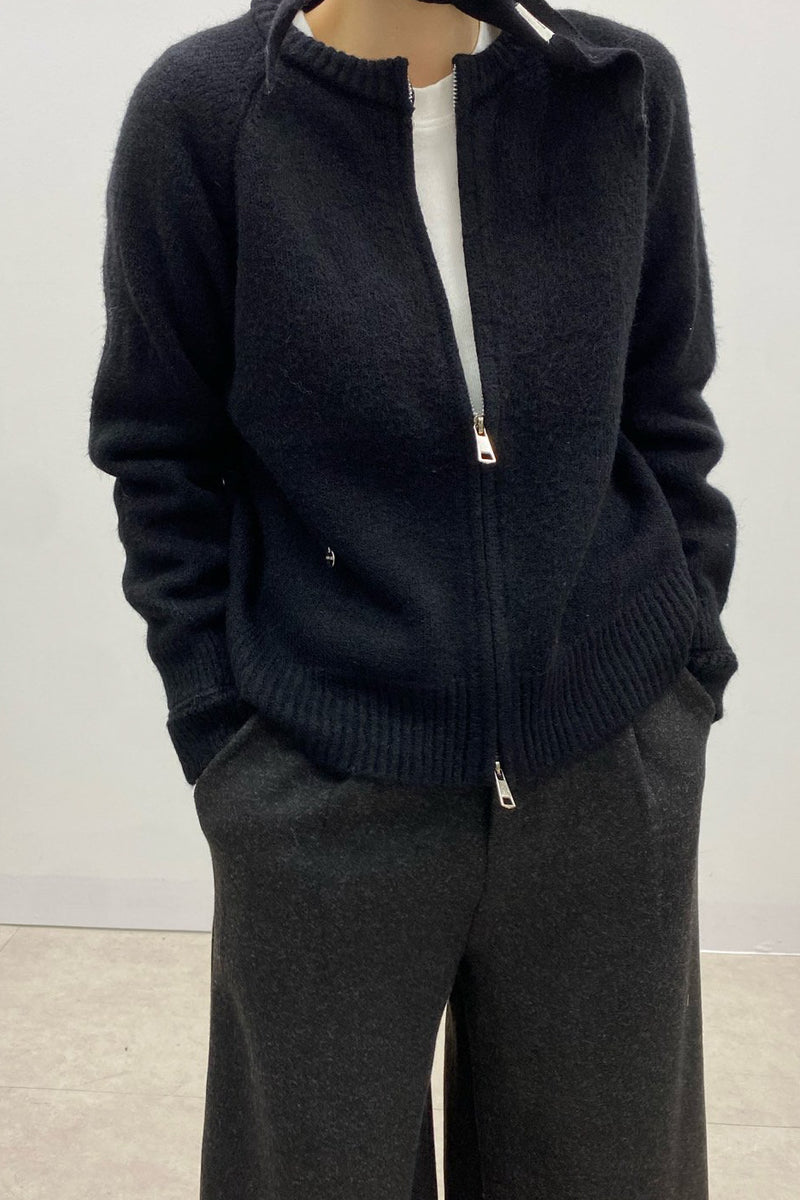 Hatch Zipper Cardigan