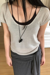 Built-In Inner Scoop Knit Top