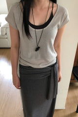 Built-In Inner Scoop Knit Top