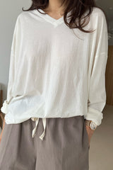 Pima V Neck Tee