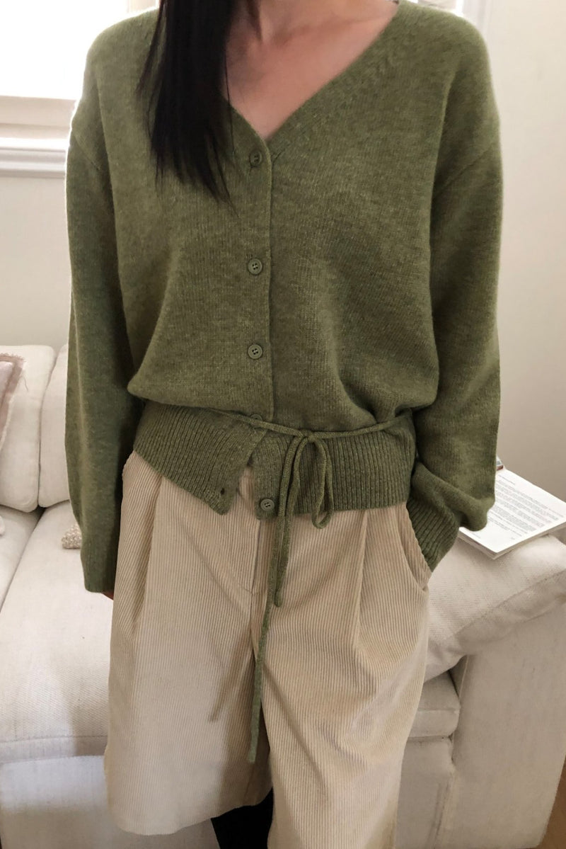Soft Tie Waist Cardigan