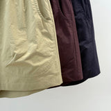 Curved Pocket Cotton Shorts