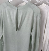 Soft Back Keyhole Knit