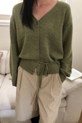 Soft Tie Waist Cardigan
