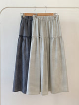 Two-Tier Check Maxi