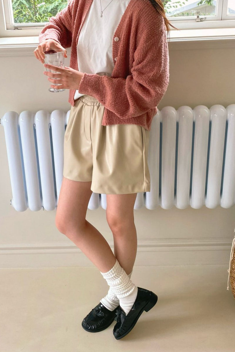 Ella Leather Shorts