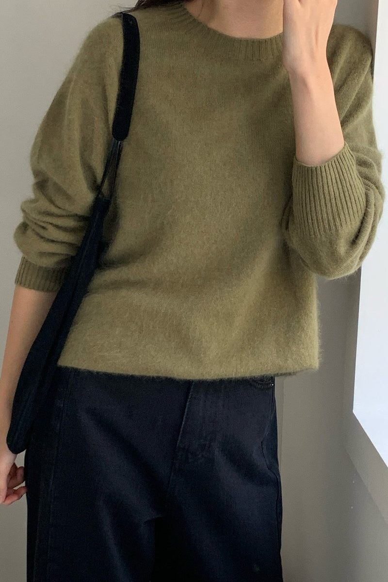Hairy Wool-Cash Knit