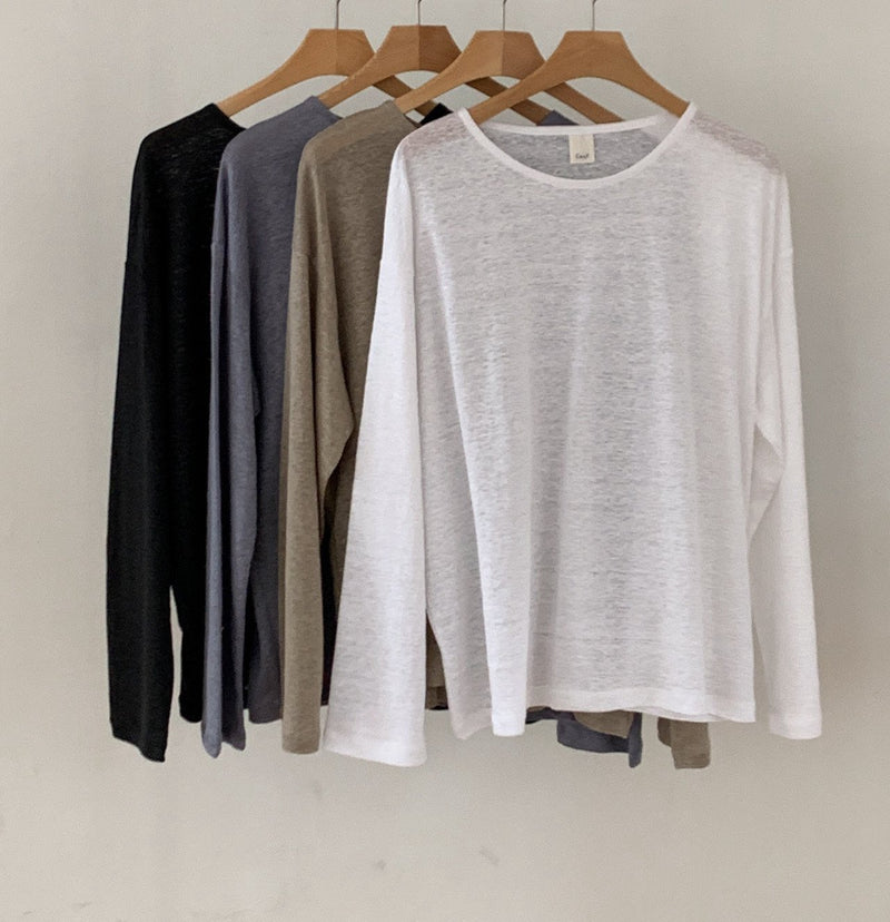 Luxe Linen Sheer Tee