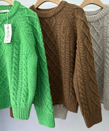 Retro Cable Sweater