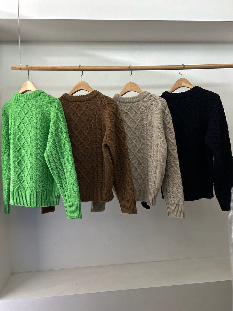 Retro Cable Sweater