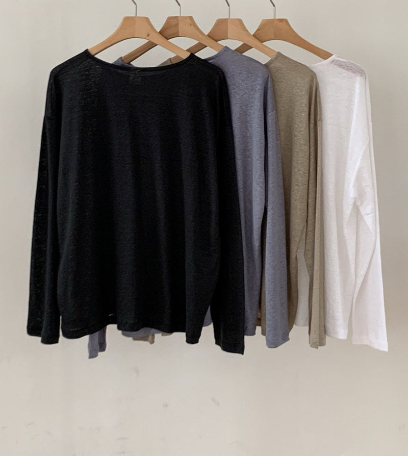 Luxe Linen Sheer Tee