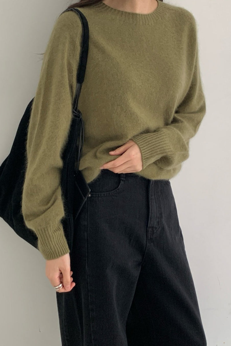Hairy Wool-Cash Knit