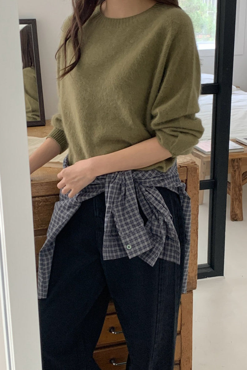 Hairy Wool-Cash Knit