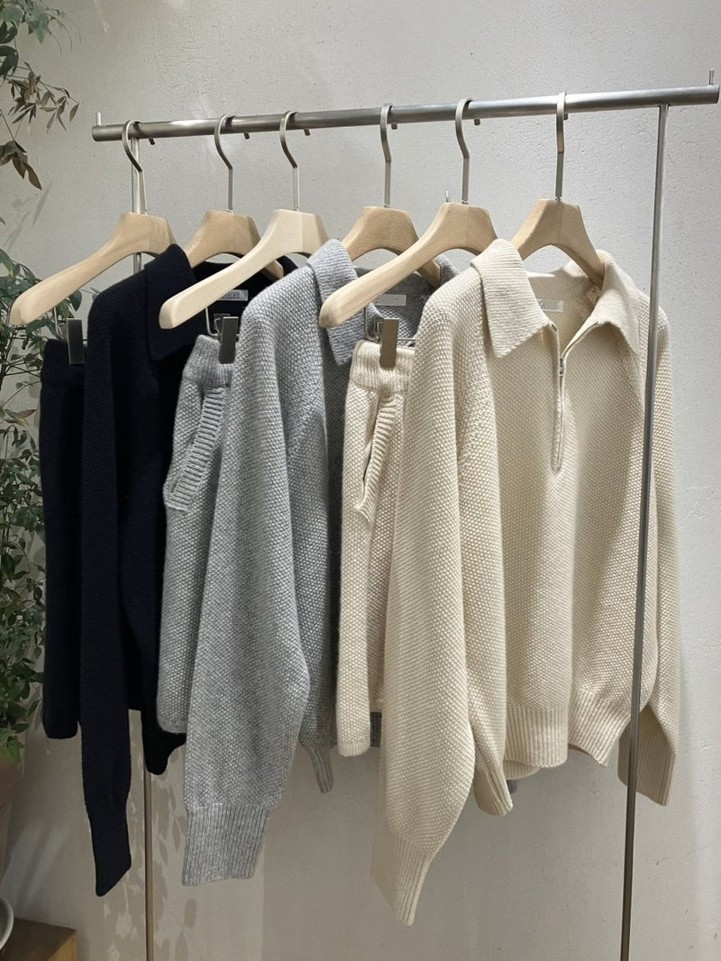 Zip Up Knit Set (also sold separately)