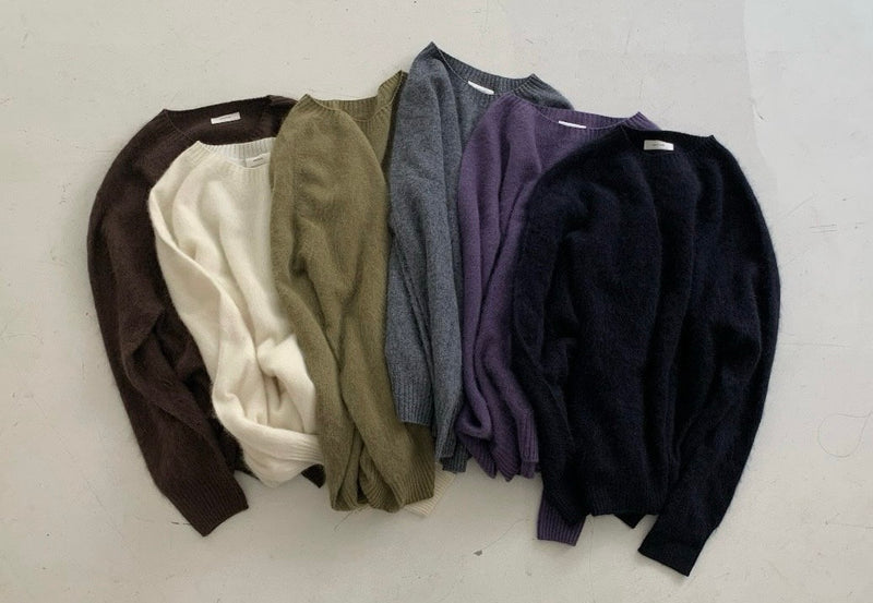 Hairy Wool-Cash Knit