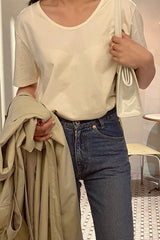 Daily U-neck Tee