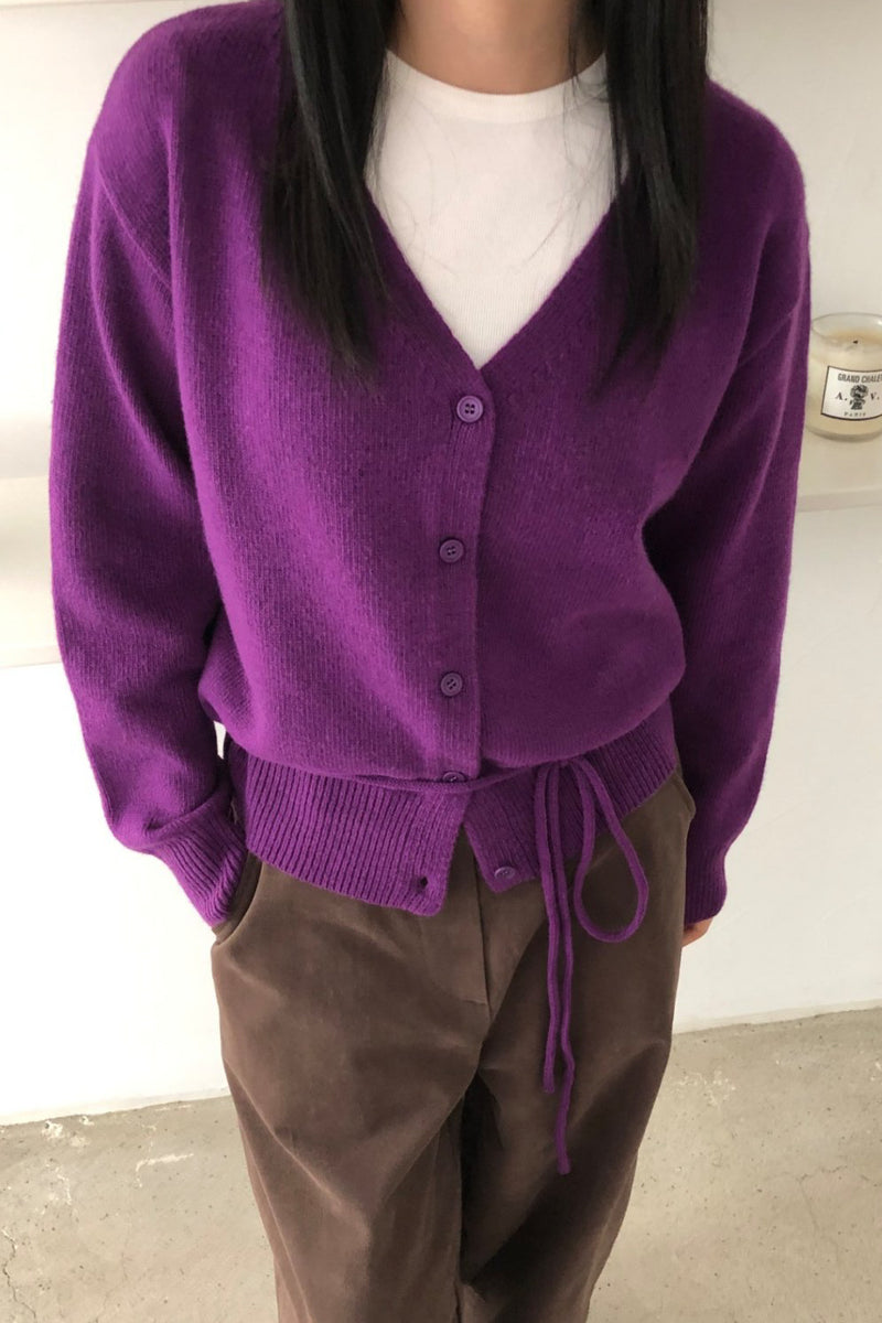 Soft Tie Waist Cardigan