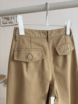 Loose Beige Cargo Pants
