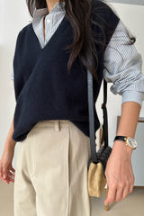 Cashmere V-neck Knit