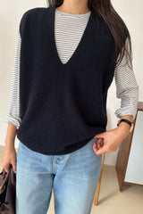 Cashmere V-neck Knit