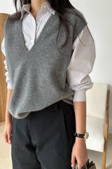 Cashmere V-neck Knit
