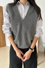 Cashmere V-neck Knit