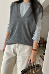 Cashmere V-neck Knit