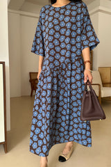 Margaret Flower Dress (belt included)