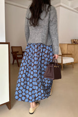 Margaret Flower Dress (belt included)