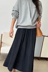 Flowy Knit Maxi Skirt