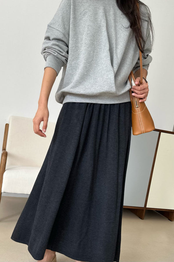 Flowy Knit Maxi Skirt