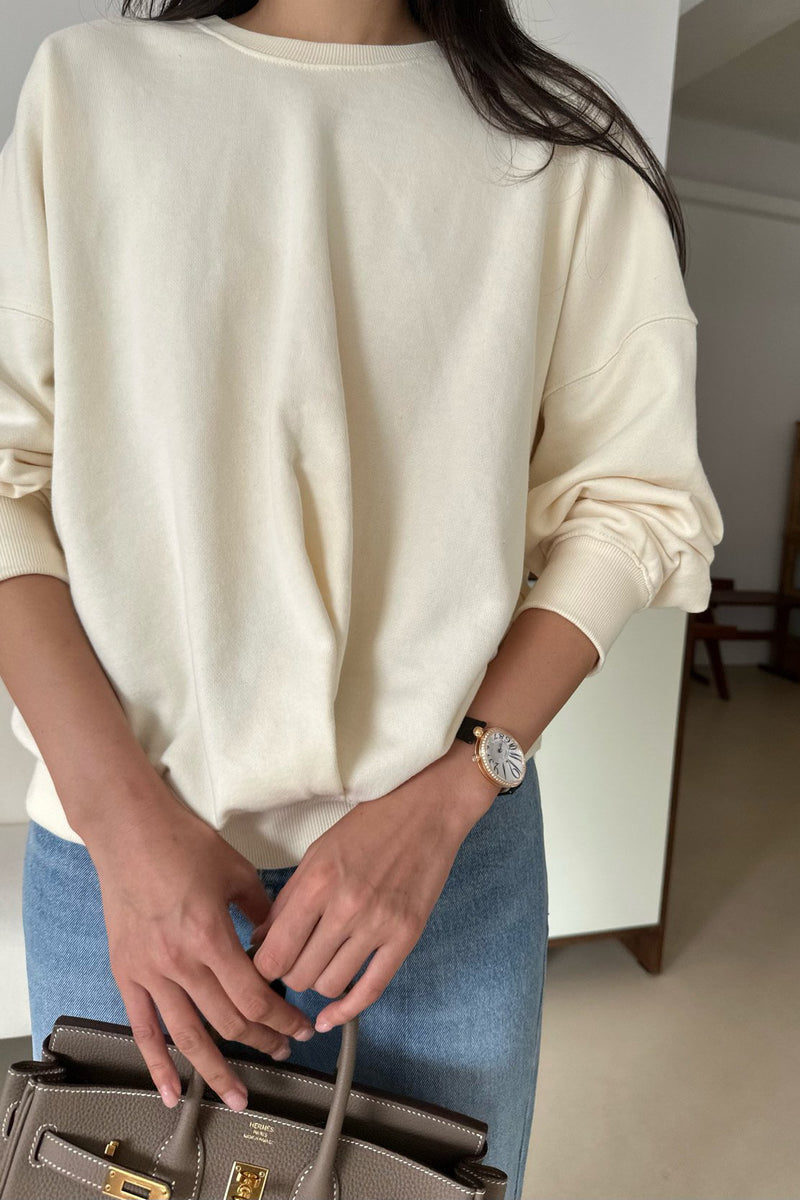 Deep Pleat Sweatshirt