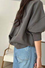 Deep Pleat Sweatshirt