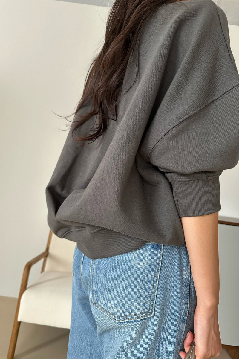 Deep Pleat Sweatshirt