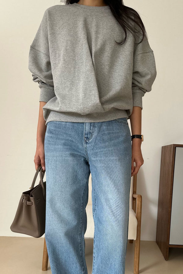 Deep Pleat Sweatshirt