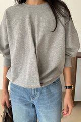 Deep Pleat Sweatshirt
