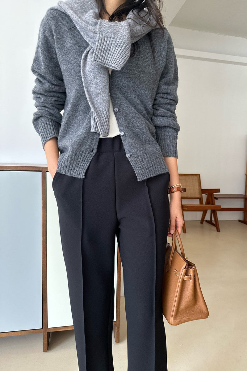 Wool V-neck Cardigan