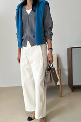 Wool V-neck Cardigan