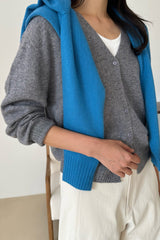 Wool V-neck Cardigan