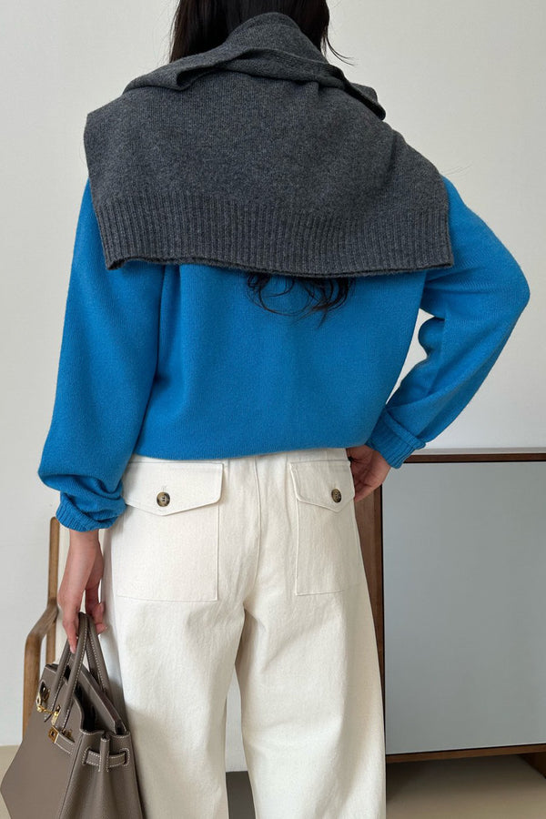 Wool V-neck Cardigan