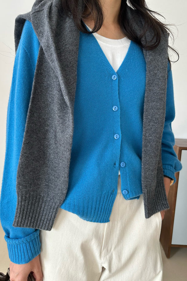 Wool V-neck Cardigan