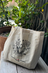 Flower Canvas Tote Bag