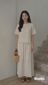 Linen Frill Hem Set