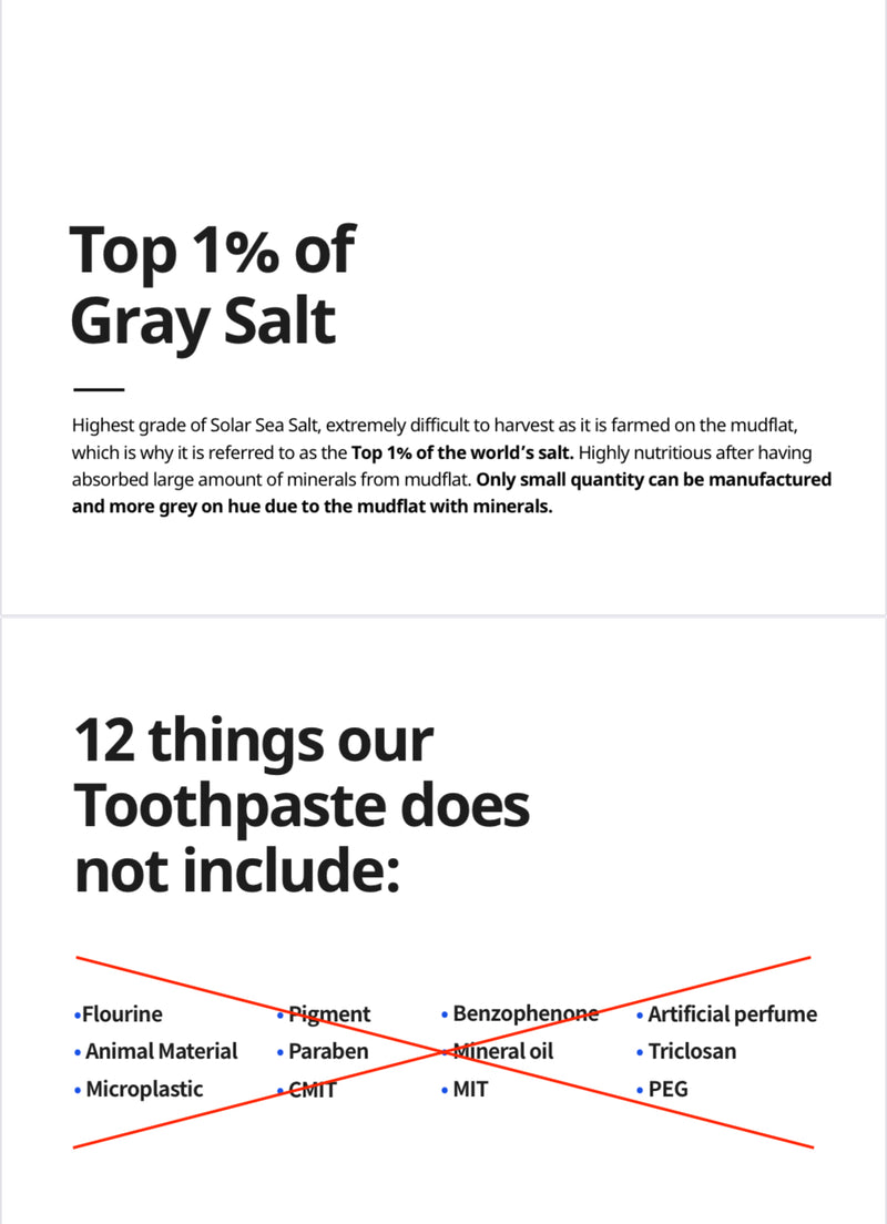 SALTRAIN Gray Salt Toothpaste